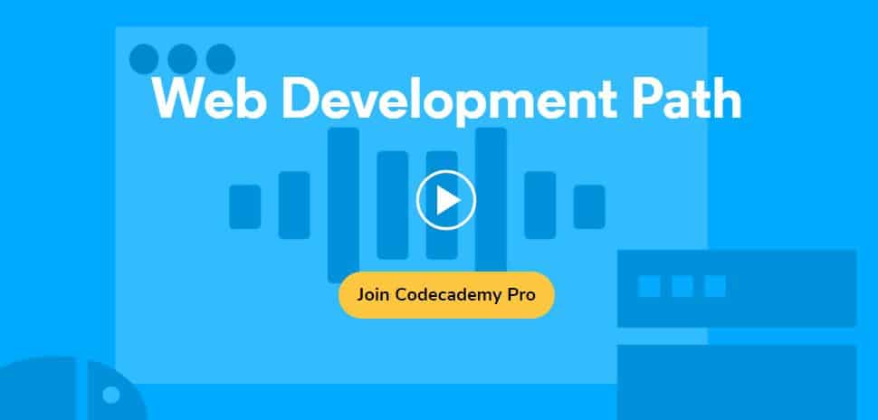 Codecademy courses on web development