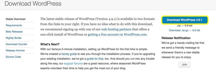 download-wordpress-latest-version