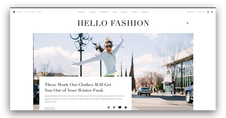 Hello Fashion as an example of a fashion blog ideas